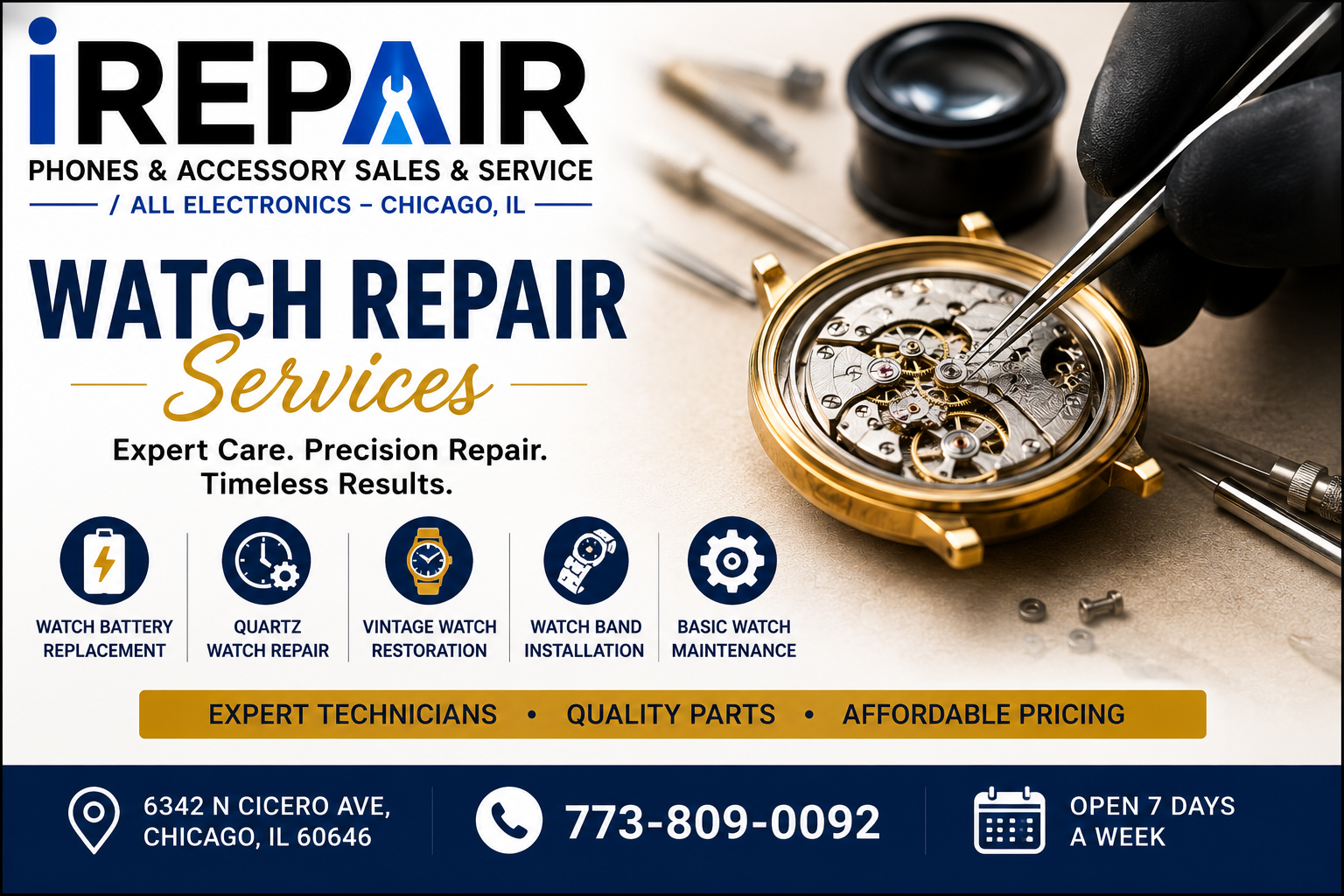 Professional Watch Repair Services in Chicago