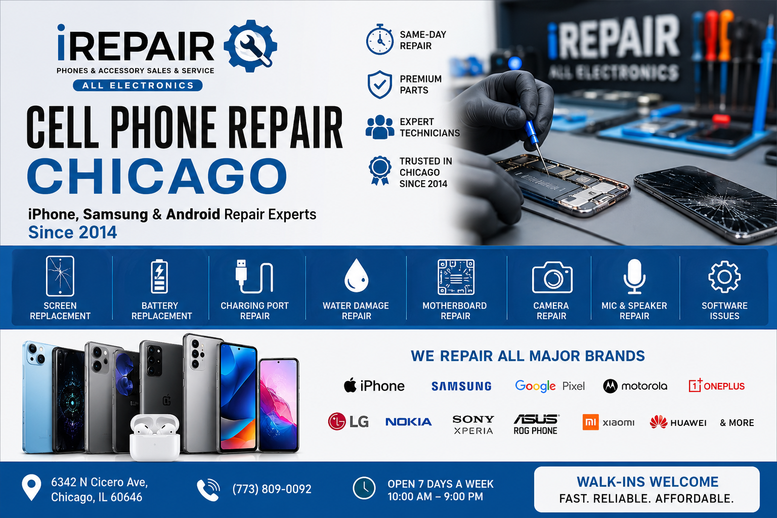 Same-Day Cell Phone Repair in Chicago | iPhone, Samsung & Android Repair Experts Since 2014