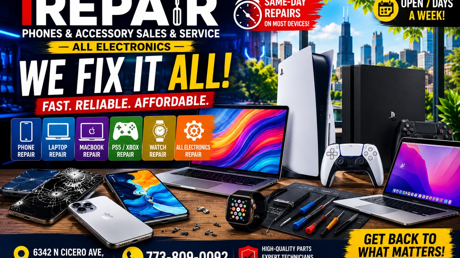iPhone & Cell Phone Repair in Chicago: Fast, Affordable & Professional Same-Day Service
