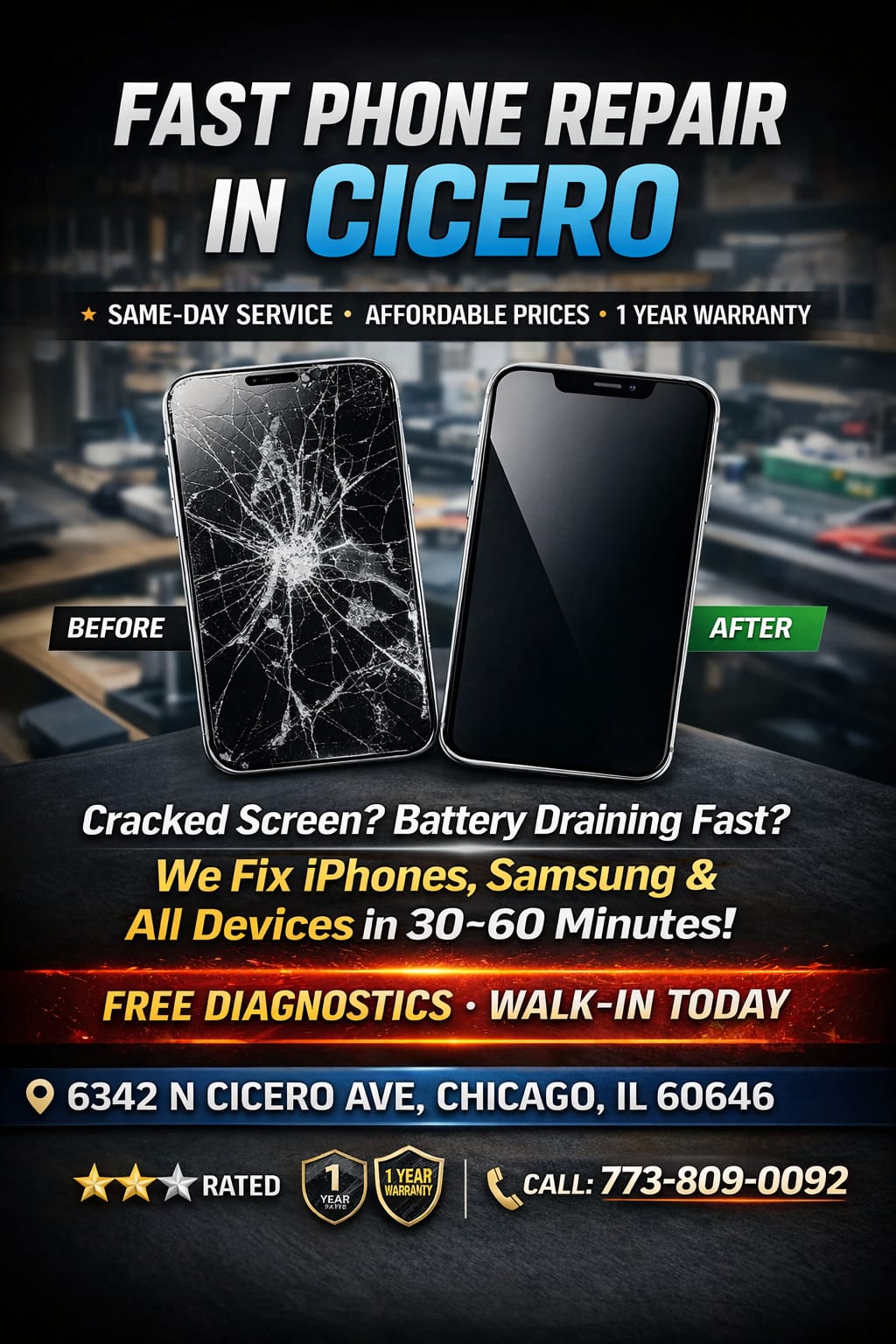 Best Phone Repair in Cicero, IL – Fast, Affordable & Same-Day Service